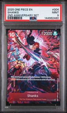 ONE PIECE Shanks 2nd Anniversary Set #004 PSA 9