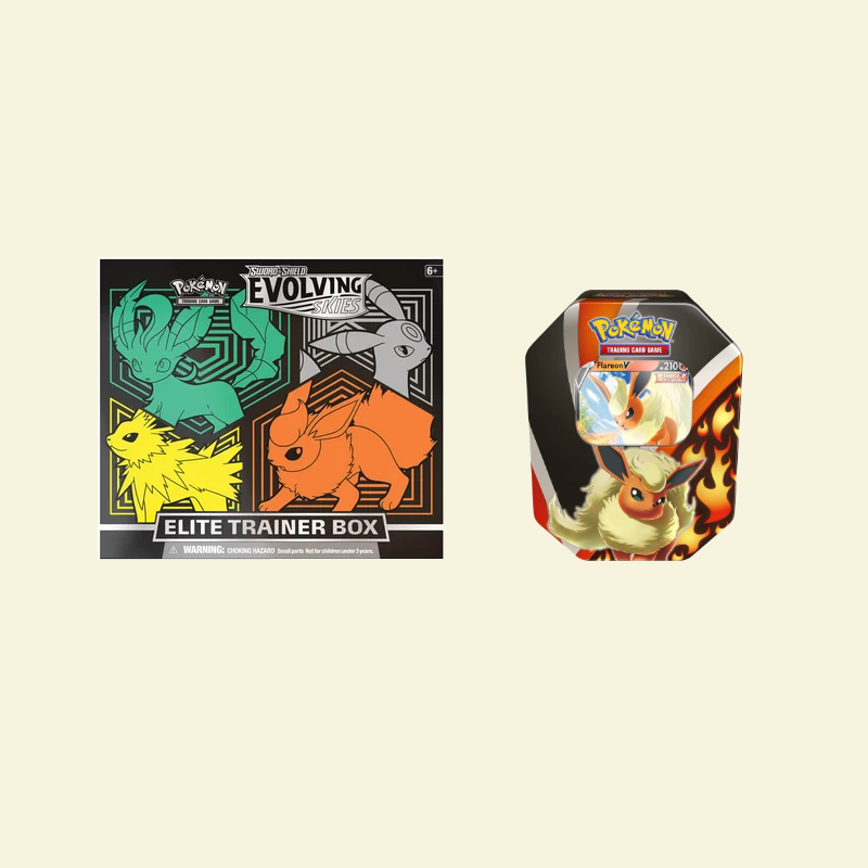 Pokemon - Evolving Skies Elite Trainer Box + Eeveelution Tin Bundle