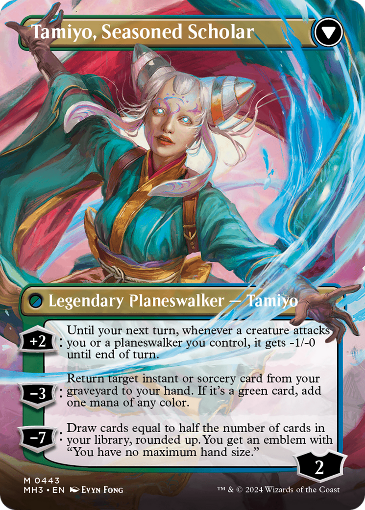 Tamiyo, Inquisitive Student // Tamiyo, Seasoned Scholar (MH3-443) - Modern Horizons 3 (Borderless)