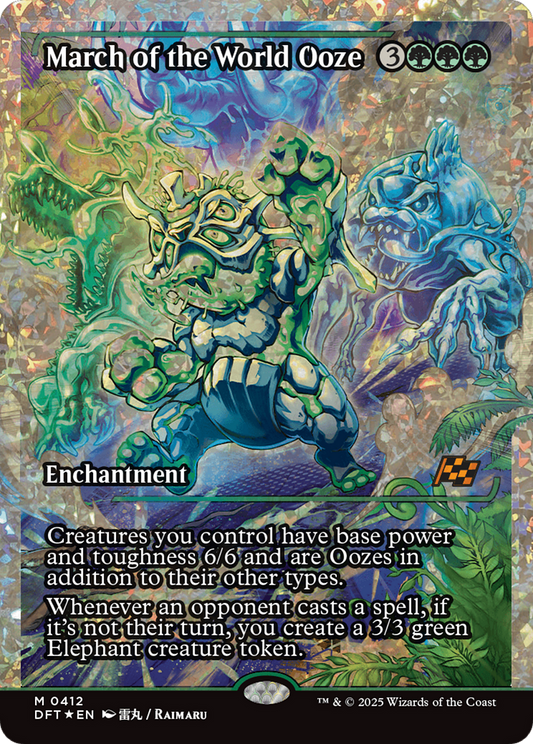 March of the World Ooze (Showcase) (Fracture Foil) (DFT-412) - Aetherdrift Foil