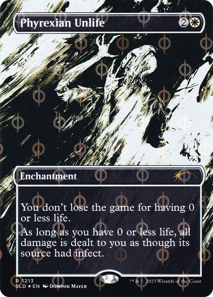 Phyrexian Unlife (SLD-1213) - Secret Lair Drop (Borderless) Foil