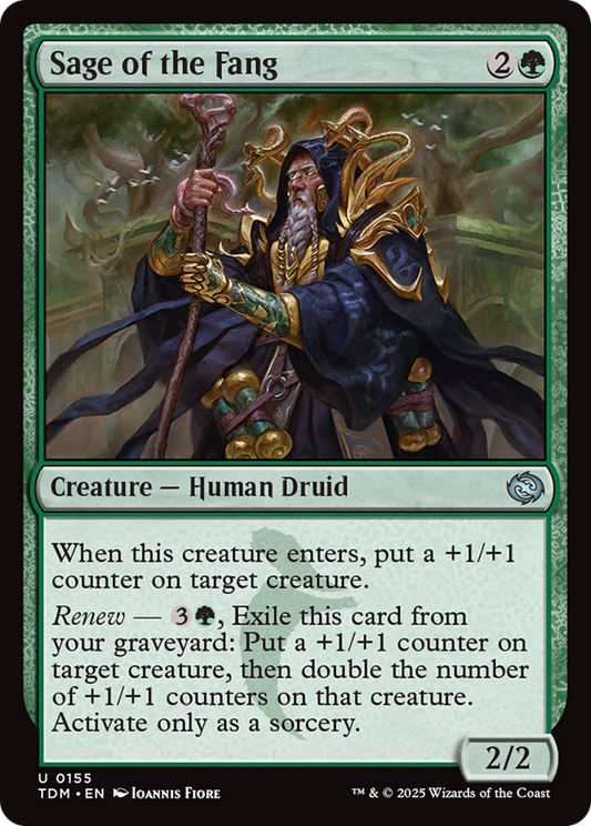 Sage of the Fang (TDM-155) - Tarkir: Dragonstorm Foil