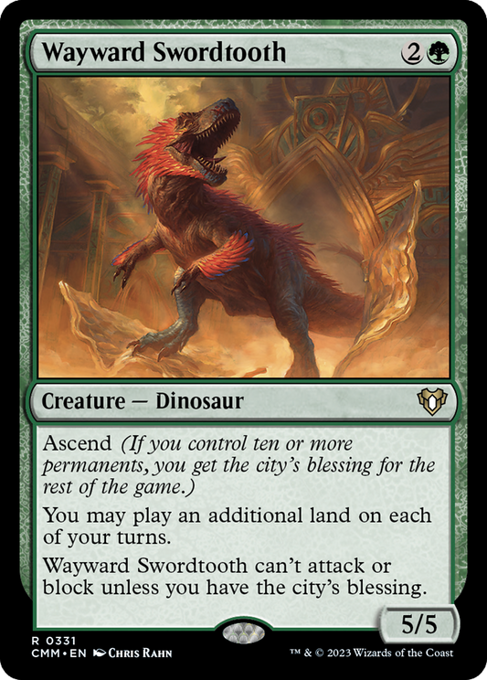 Wayward Swordtooth (CMM-331) - Commander Masters Foil