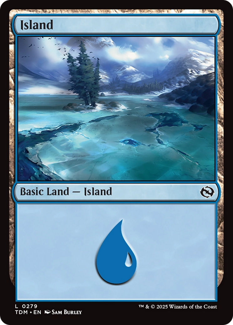 Island (0279) (TDM-279) - Tarkir: Dragonstorm Foil