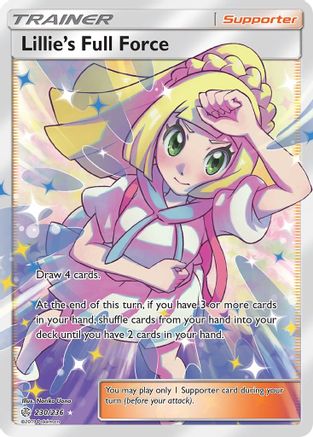 Lillie's Full Force (Full Art) 230/236 - SM  Cosmic Eclipse Holofoil