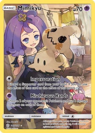 Mimikyu (Secret) 245/236 - SM  Cosmic Eclipse Holofoil