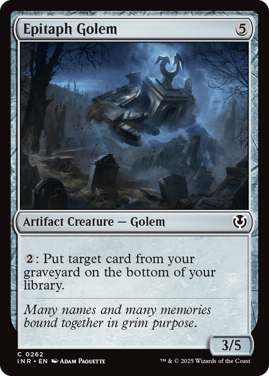 Epitaph Golem (-262) - Innistrad Remastered Foil