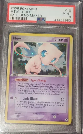 Mew Holo Legend EX Legend Maker PSA 9