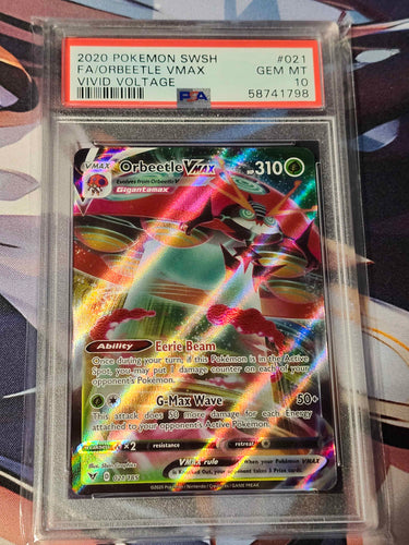 Orbeetle VMAX VIVID VOLTAGE #21 PSA 10
