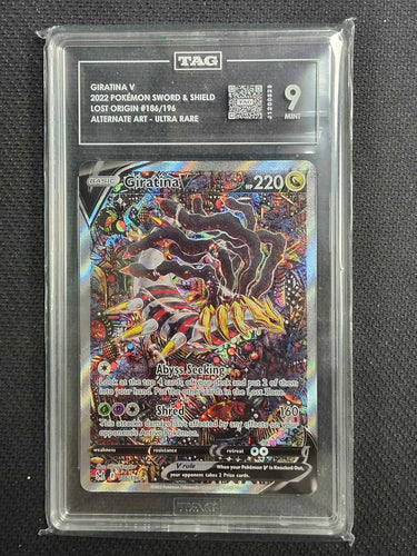 GIRATINA V ALT ART #186/196 TAG 9