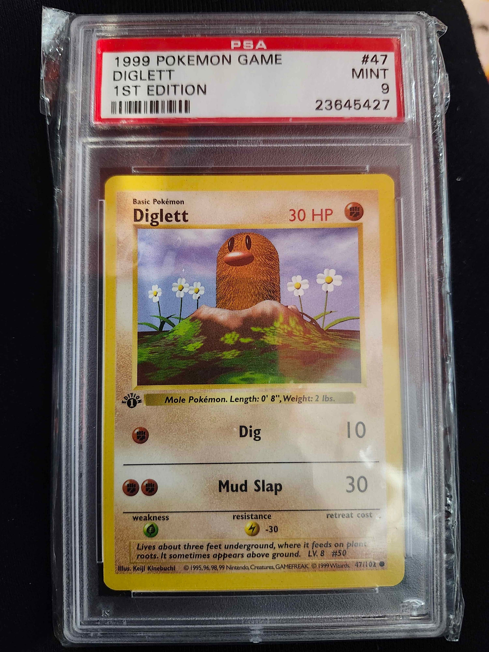 DIGLETT 1ST EDITION SHADOWLESS PSA 9 – Derpy Cards