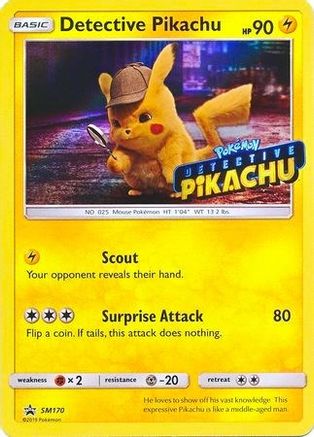 Detective Pikachu - SM170 (Stamped) - SM Promos Holofoil