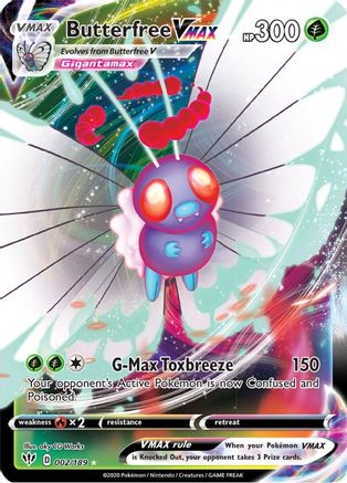 Butterfree VMAX 2/189 - SWSH03 Darkness Ablaze Holofoil