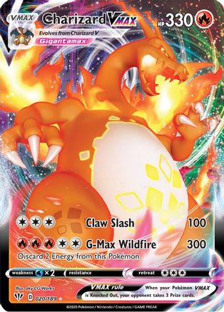 Charizard VMAX 20/189 - SWSH03 Darkness Ablaze Holofoil