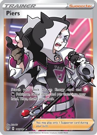 Piers (Full Art) 187/189 - SWSH03 Darkness Ablaze Holofoil