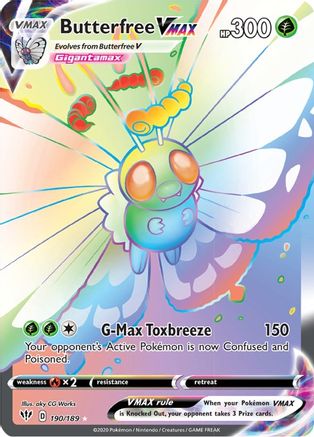 Butterfree VMAX Rainbow Rare