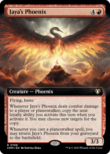 Jaya's Phoenix (CMM-768) - Commander Masters: (Extended Art)