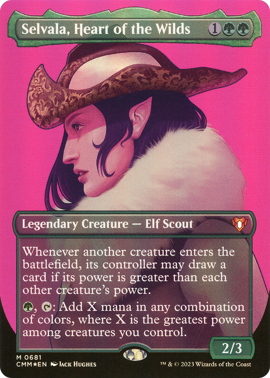 Selvala, Heart of the Wilds (CMM-1064) - Commander Masters (Borderless) Foil