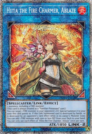 Hiita the Fire Charmer, Ablaze (Starlight Rare) (PHRA-EN100) - Phantom Rage 1st Edition