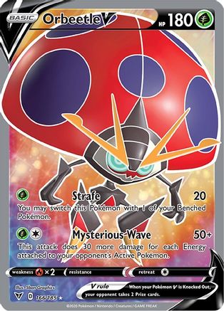 Orbeetle V (Full Art) 166/185 - SWSH04 Vivid Voltage Holofoil