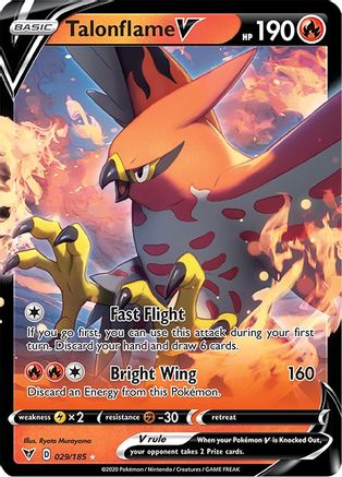 Talonflame V 29/185 - SWSH04 Vivid Voltage Holofoil