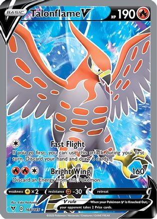 Talonflame V (Full Art) 168/185 - SWSH04 Vivid Voltage Holofoil