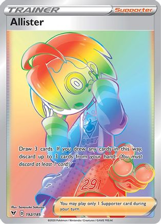 Allister (Secret) 192/185 - SWSH04 Vivid Voltage Holofoil
