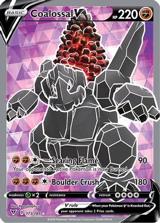 Coalossal V (Full Art) 173/185 - SWSH04 Vivid Voltage Holofoil