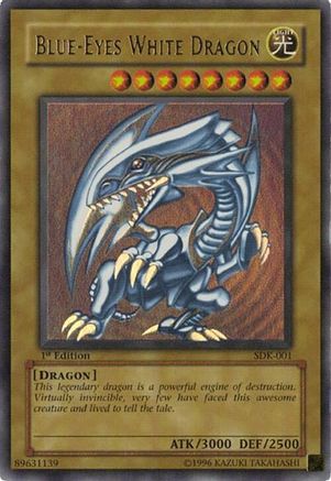 Blue-Eyes White Dragon (SDK-001) - Starter Deck: Kaiba 1st Edition