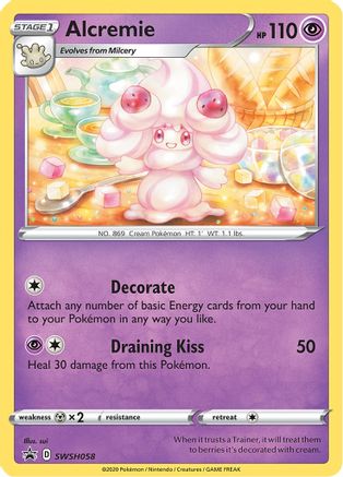 Alcremie - SWSH058 SWSH058/307 - SWSH Sword & Shield Promo Cards Holofoil
