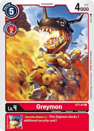 Greymon (ST1-07) - Starter Deck 01: Gaia Red