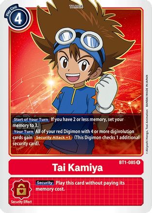 Tai Kamiya - BT1-085 (BT1-085) - Release Special Booster