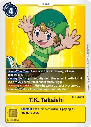 T.K. Takaishi (BT1-087) - Release Special Booster