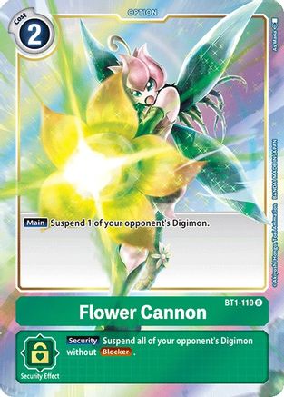 Flower Cannon (Alternate Art) (BT1-110) - Release Special Booster Foil