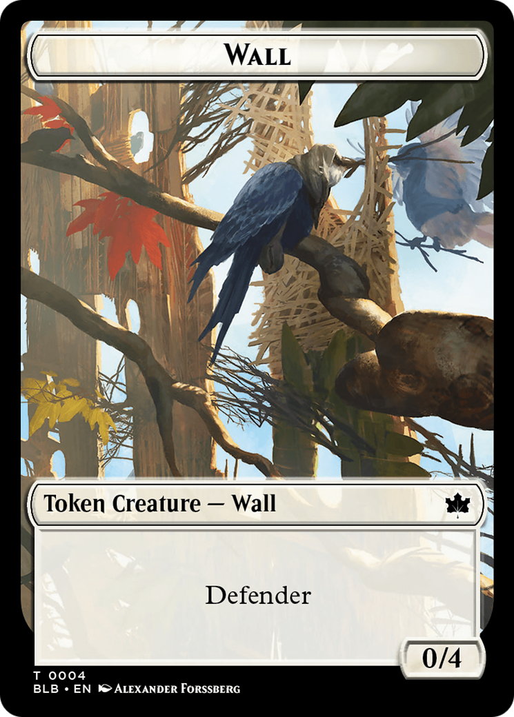 Wall (TBLB-004) - Bloomburrow Tokens Foil