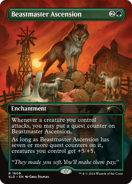 Beastmaster Ascension (SLD-1609) - Secret Lair Drop (Borderless) Foil