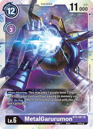 MetalGarurumon - BT2-081 (BT2-081) - Release Special Booster Foil