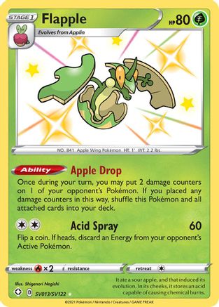 Flapple SV013/122 - Shining Fates Shiny Vault Holofoil