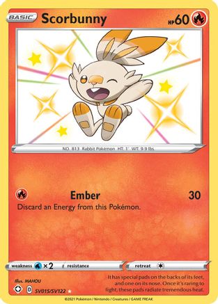 Scorbunny SV015/122 - Shiny Vault Holofoil