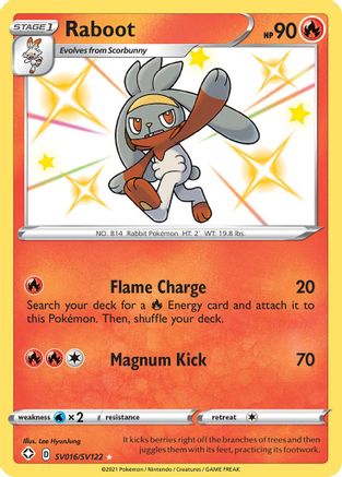 Raboot SV016/122 - Shining Fates Shiny Vault Holofoil