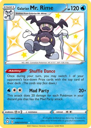 Galarian Mr. Rime SV021/122 - Shining Fates Shiny Vault Holofoil