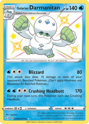 Galarian Darmanitan SV024/122 - Shining Fates Shiny Vault Holofoil