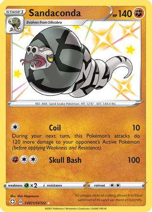 Sandaconda SV071/122 - Shining Fates Shiny Vault Holofoil
