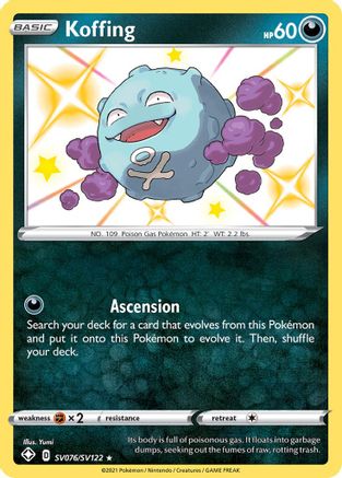 Koffing SV076/122 - Shining Fates Shiny Vault Holofoil