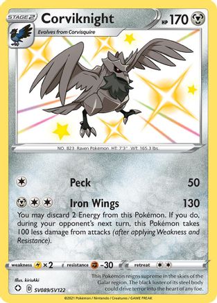 Corviknight SV089/122 - Shiny Vault Holofoil