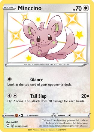 Minccino SV093/122 - Shining Fates Shiny Vault Holofoil
