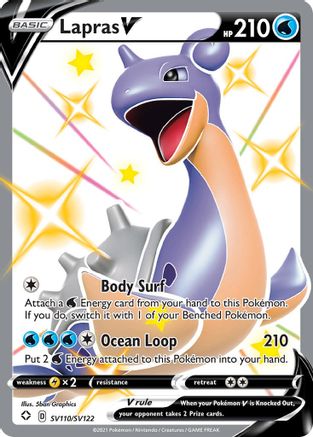 Lapras V SV110/122 - Shining Fates Shiny Vault Holofoil