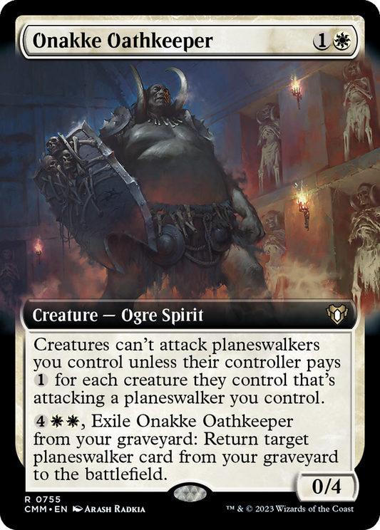 Onakke Oathkeeper (CMM-755) - Commander Masters: (Extended Art) Foil