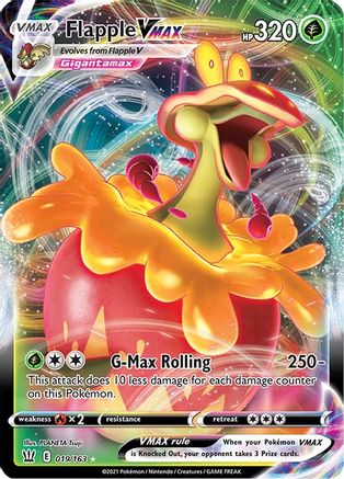 Flapple VMAX 19/163 - SWSH05 Battle Styles Holofoil