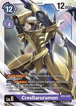 CresGarurumon (ST6-13) - Starter Deck 06: Venomous Violet Foil